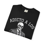 T-Shirt — "Adicto a los Culos" Skull Suit Graphic Tee